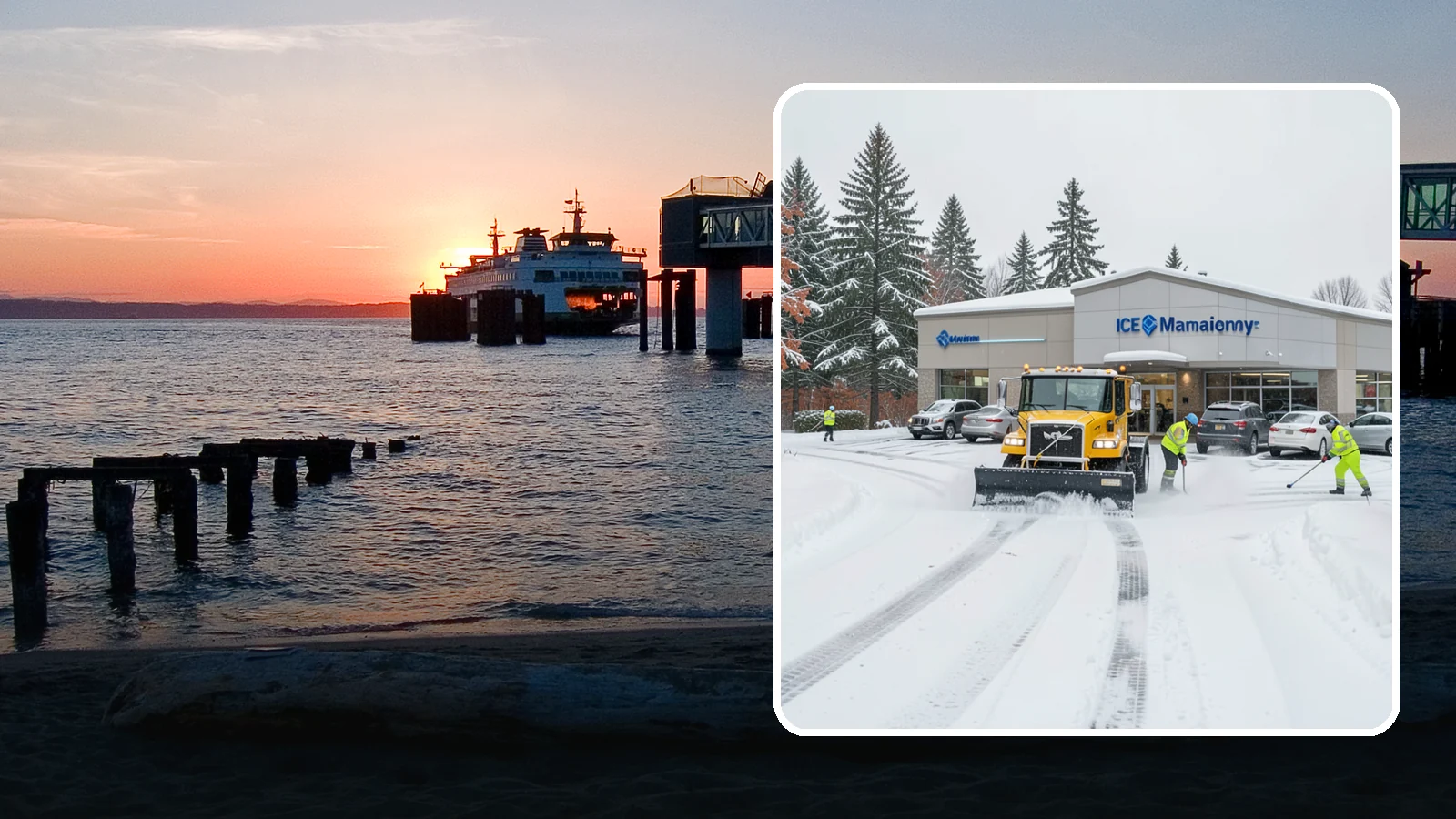 Car Dealership Snow Plowing in Edmonds, Snohomish County, WA - We plow dealership lots, showroom entrances, and service drives while working carefully around your inventory.