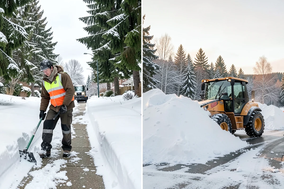 Car Dealership Snow Plowing in Everett, Snohomish County, WA - Map the display rows, customer lot, and service drive with management