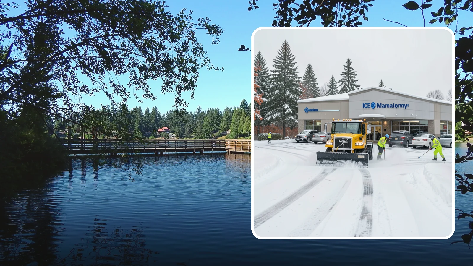 Car Dealership Snow Plowing in Federal Way, King County, WA - We plow dealership lots, showroom entrances, and service drives while working carefully around your inventory.