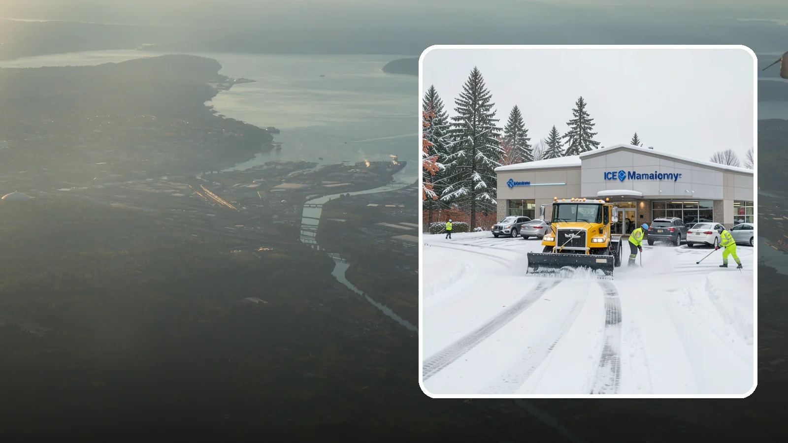 Car Dealership Snow Plowing in Fife, Pierce County, WA - We plow dealership lots, showroom entrances, and service drives while working carefully around your inventory.