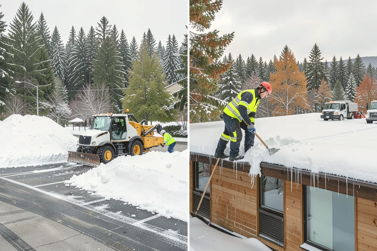 Car Dealership Snow Plowing in Fife, Pierce County, WA - Map the display rows, customer lot, and service drive with management