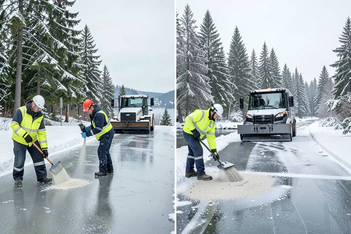 Car Dealership Snow Plowing in Fircrest, Pierce County, WA - Map the display rows, customer lot, and service drive with management