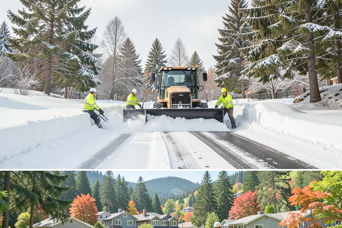 Car Dealership Snow Plowing in Fircrest, Pierce County, WA - Set up service before winter so your inventory and showroom stay presentable and open.