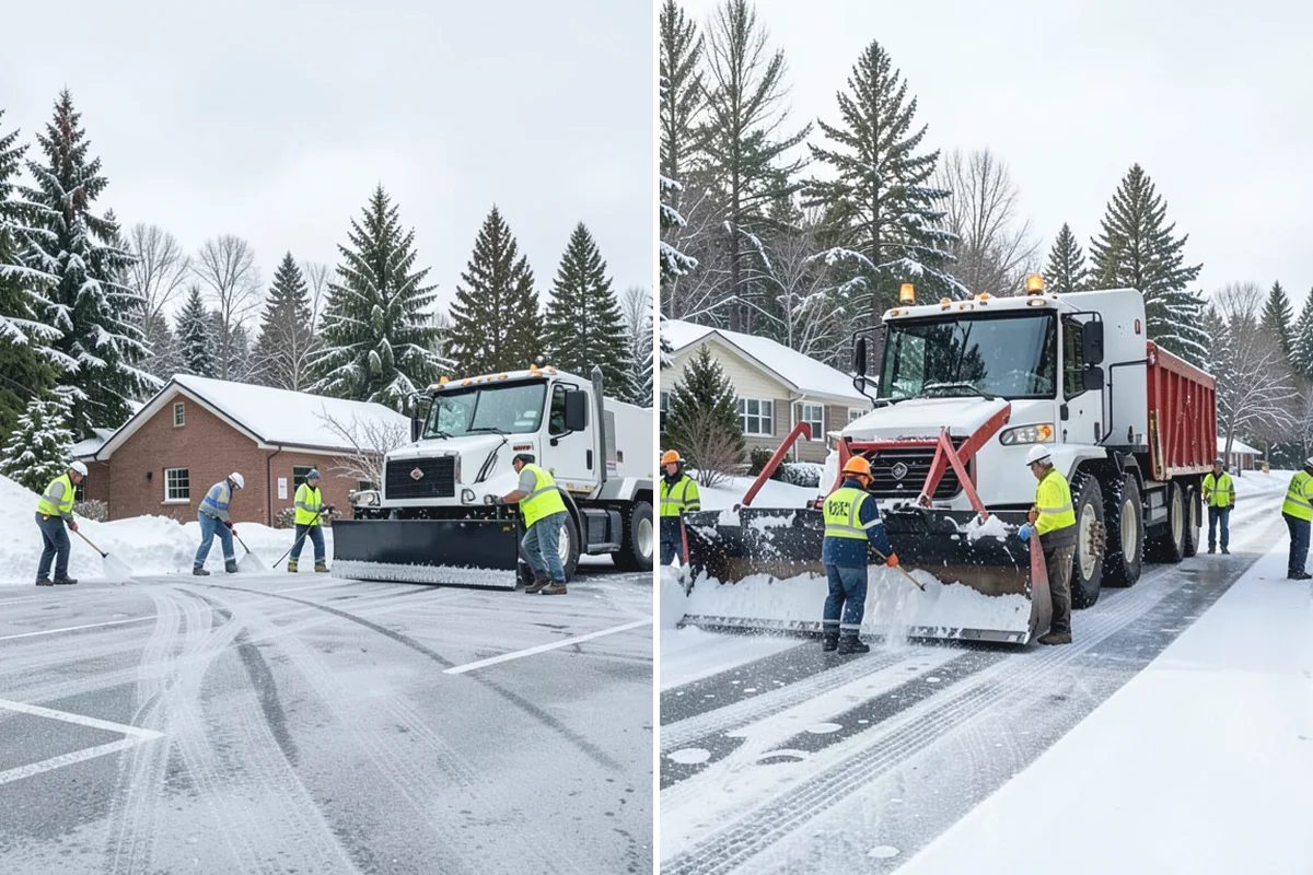 Car Dealership Snow Plowing in Gold Bar, Snohomish County, WA - Map the display rows, customer lot, and service drive with management