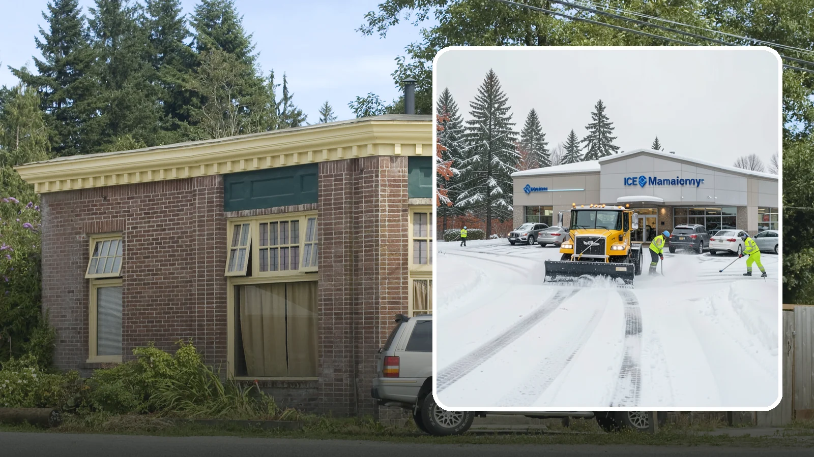 Car Dealership Snow Plowing in Hamilton, Skagit County, WA - We plow dealership lots, showroom entrances, and service drives while working carefully around your inventory.