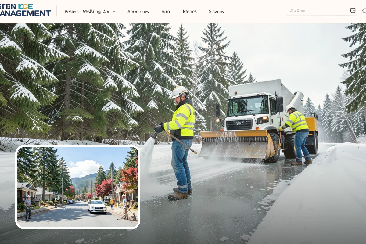 Car Dealership Snow Plowing in Hunts Point, King County, WA - Inventory rows cleared without scraping vehicles