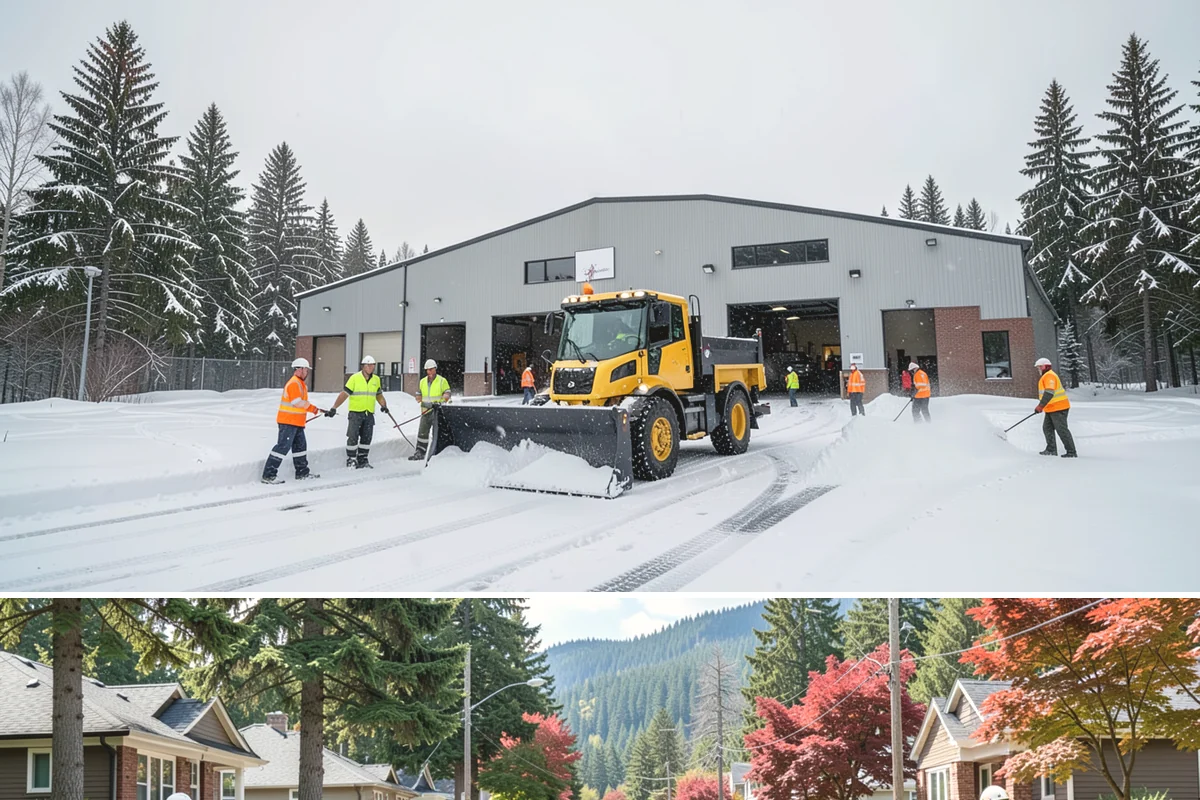 Car Dealership Snow Plowing in Hunts Point, King County, WA - Set up service before winter so your inventory and showroom stay presentable and open.