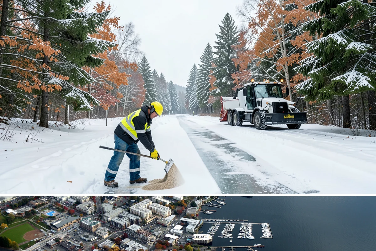 Car Dealership Snow Plowing in Kirkland, King County, WA - Set up service before winter so your inventory and showroom stay presentable and open.
