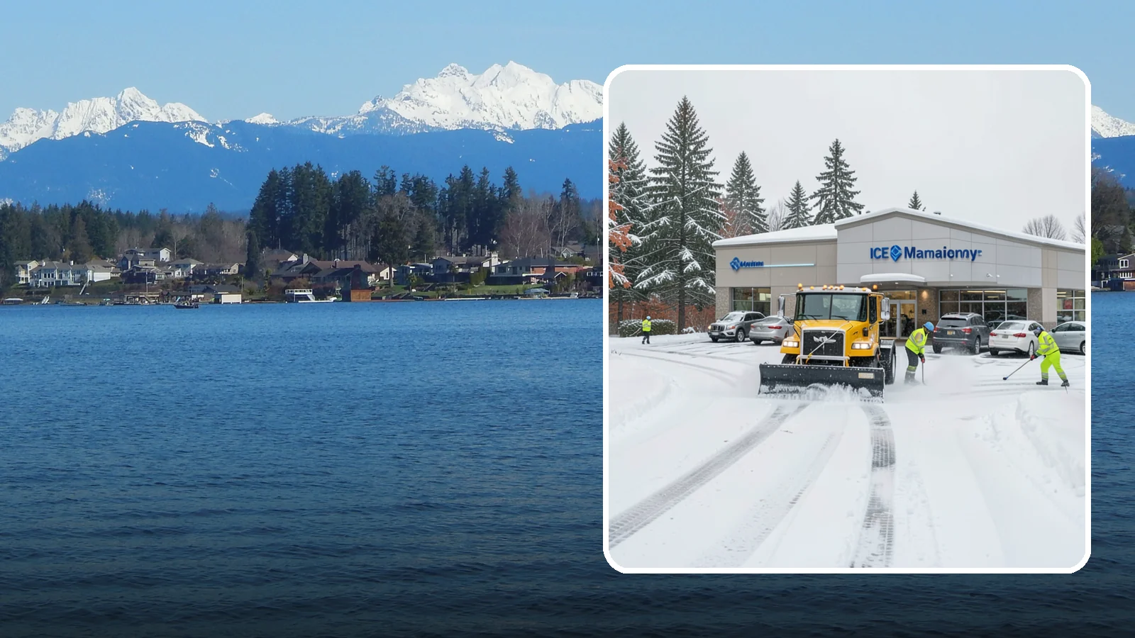 Car Dealership Snow Plowing in Lake Stevens, Snohomish County, WA - We plow dealership lots, showroom entrances, and service drives while working carefully around your inventory.