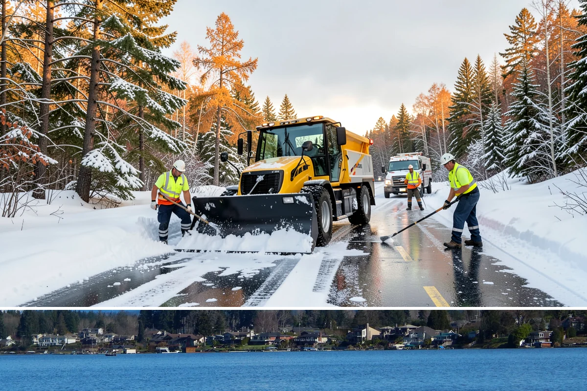 Car Dealership Snow Plowing in Lake Stevens, Snohomish County, WA - Set up service before winter so your inventory and showroom stay presentable and open.