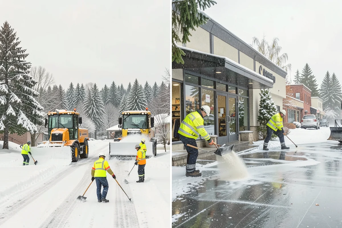 Car Dealership Snow Plowing in Lynnwood, Snohomish County, WA - Map the display rows, customer lot, and service drive with management
