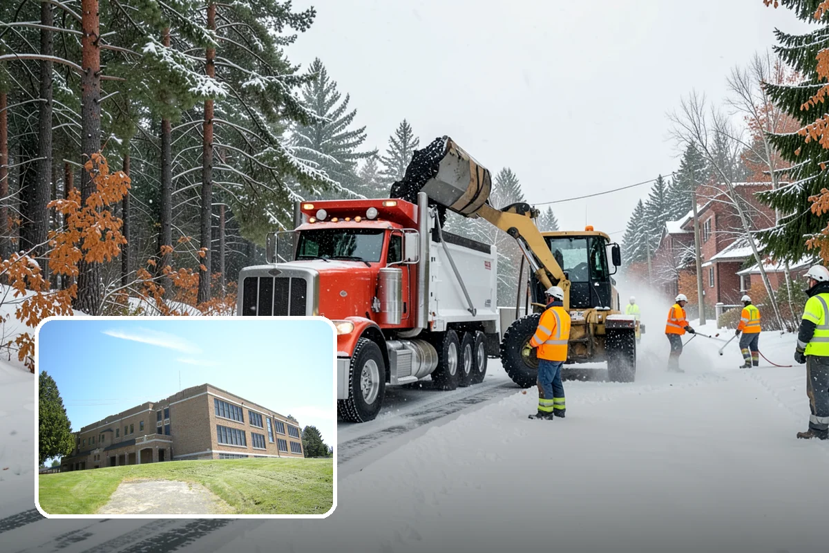 Car Dealership Snow Plowing in Maple Valley, King County, WA - Inventory rows cleared without scraping vehicles