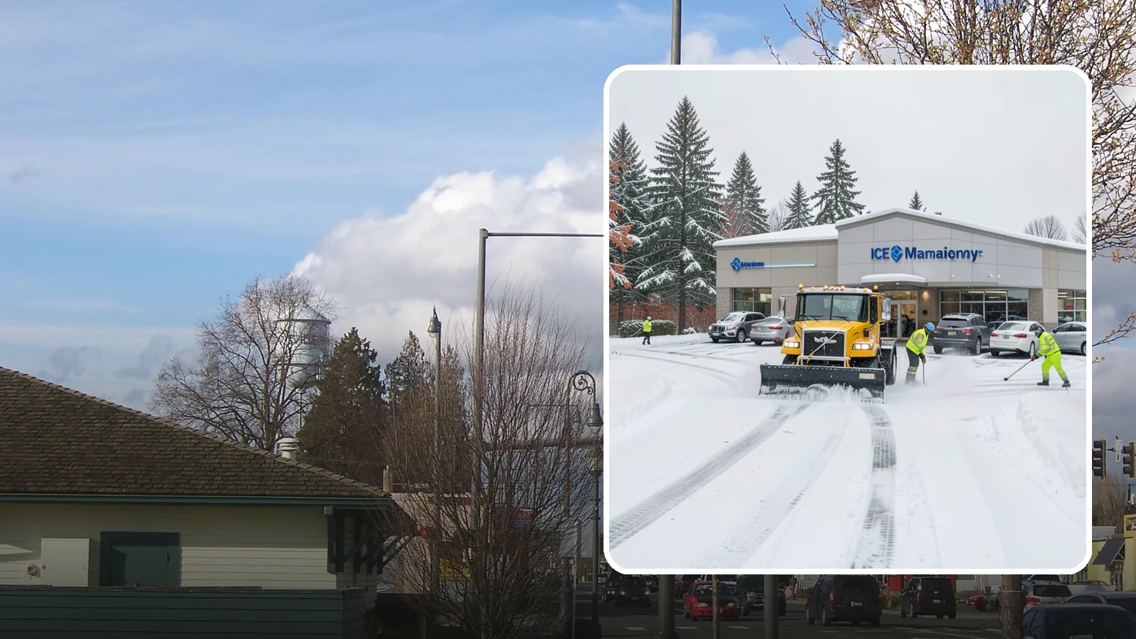 Car Dealership Snow Plowing in Marysville, Snohomish County, WA - We plow dealership lots, showroom entrances, and service drives while working carefully around your inventory.