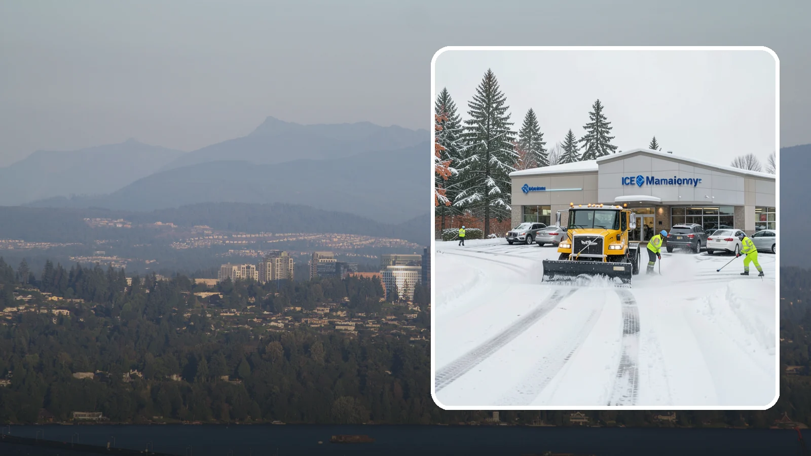 Car Dealership Snow Plowing in Medina, King County, WA - We plow dealership lots, showroom entrances, and service drives while working carefully around your inventory.