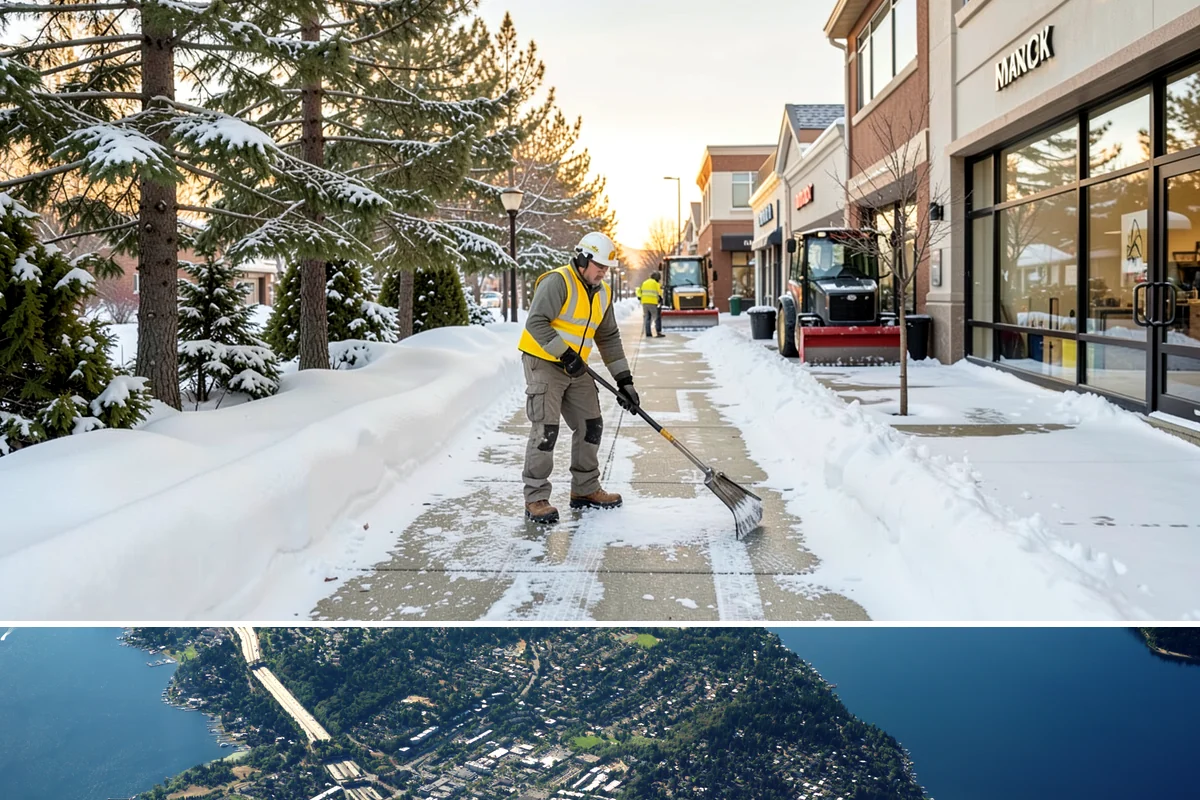 Car Dealership Snow Plowing in Mercer Island, King County, WA - Set up service before winter so your inventory and showroom stay presentable and open.