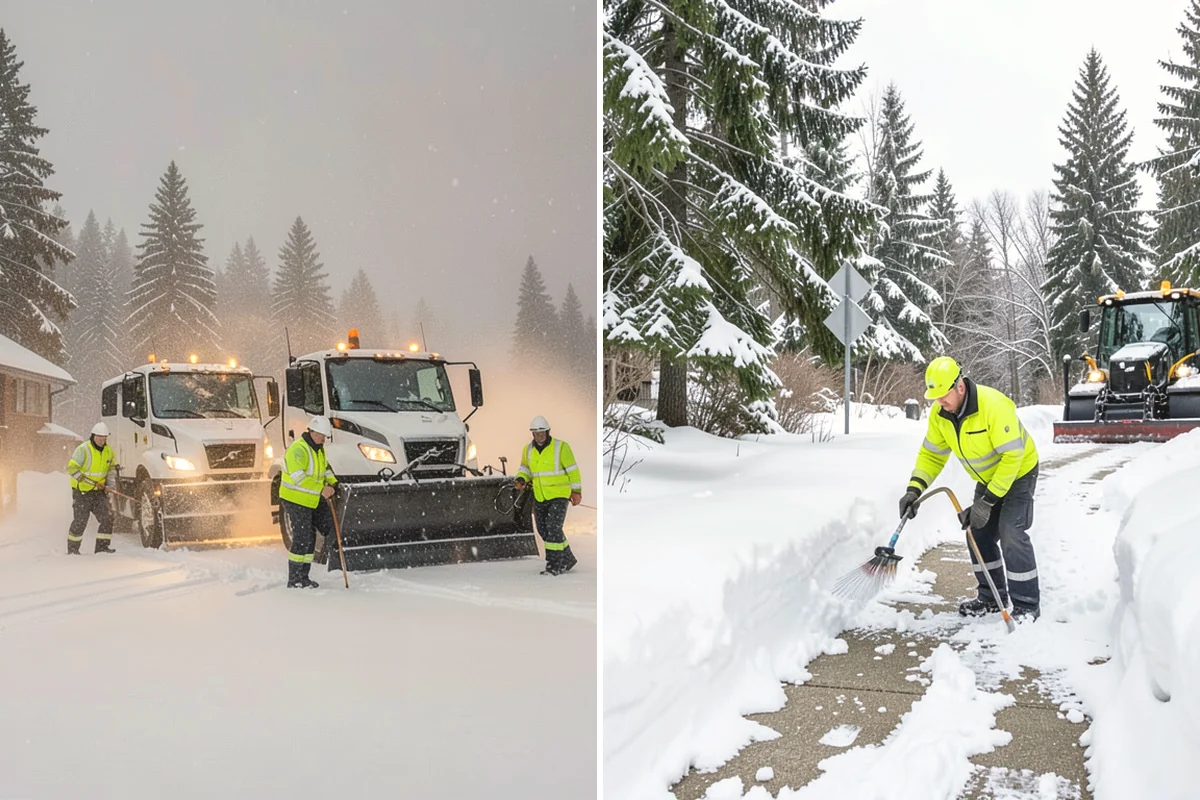 Car Dealership Snow Plowing in Mill Creek, Snohomish County, WA - Map the display rows, customer lot, and service drive with management