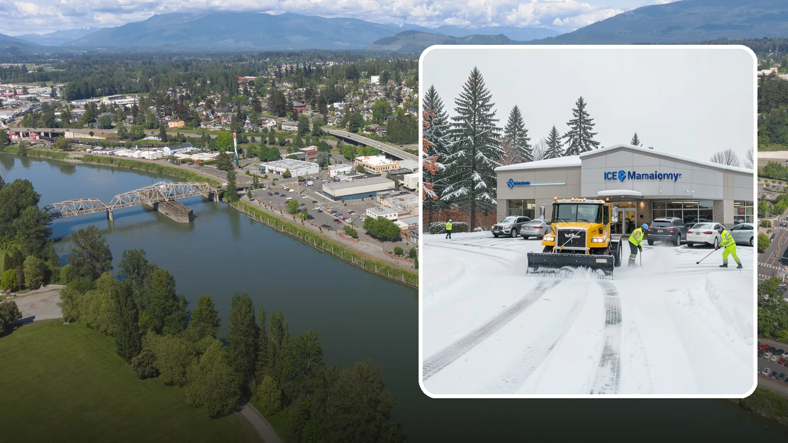 Car Dealership Snow Plowing in Mount Vernon, Skagit County, WA - We plow dealership lots, showroom entrances, and service drives while working carefully around your inventory.
