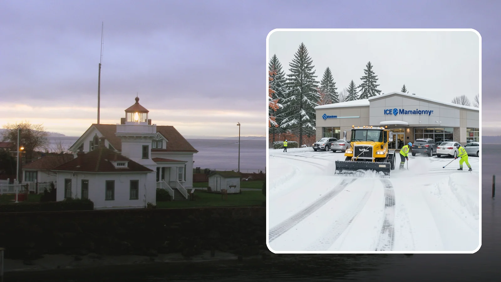 Car Dealership Snow Plowing in Mukilteo, Snohomish County, WA - We plow dealership lots, showroom entrances, and service drives while working carefully around your inventory.