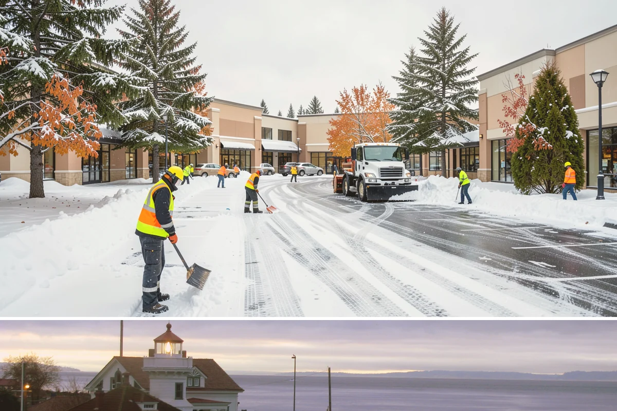 Car Dealership Snow Plowing in Mukilteo, Snohomish County, WA - Set up service before winter so your inventory and showroom stay presentable and open.