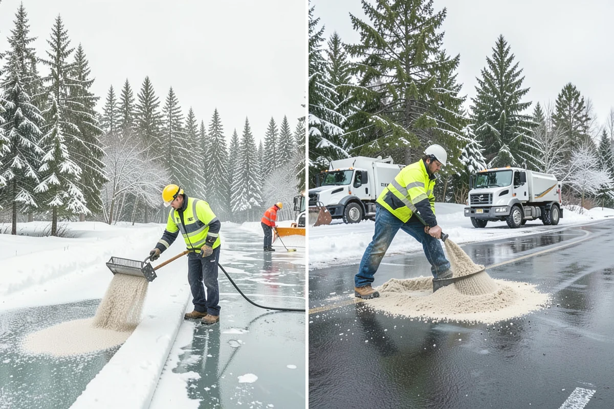 Car Dealership Snow Plowing in North Bend, King County, WA - Map the display rows, customer lot, and service drive with management