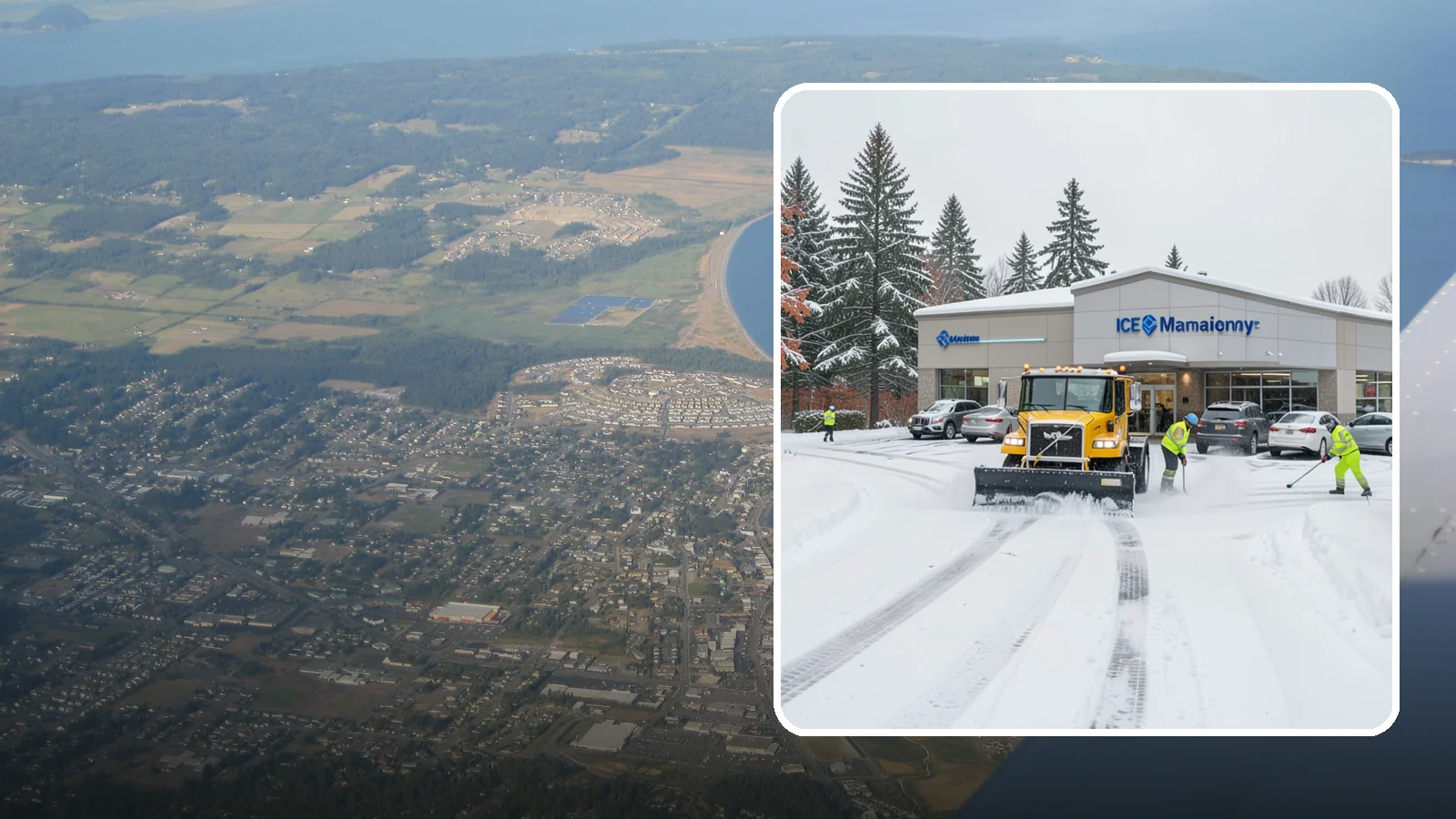 Car Dealership Snow Plowing in Oak Harbor, Island County, WA - We plow dealership lots, showroom entrances, and service drives while working carefully around your inventory.