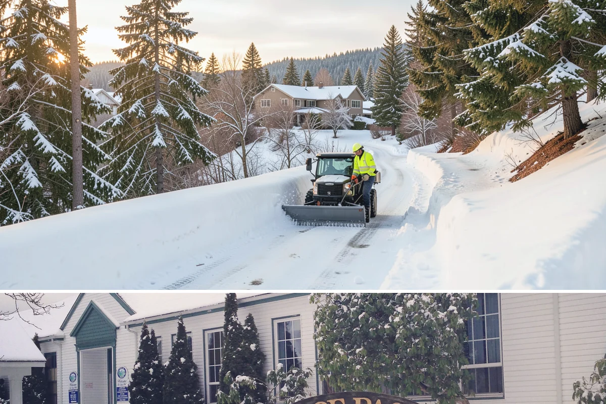 Car Dealership Snow Plowing in Pacific, King County, WA - Set up service before winter so your inventory and showroom stay presentable and open.