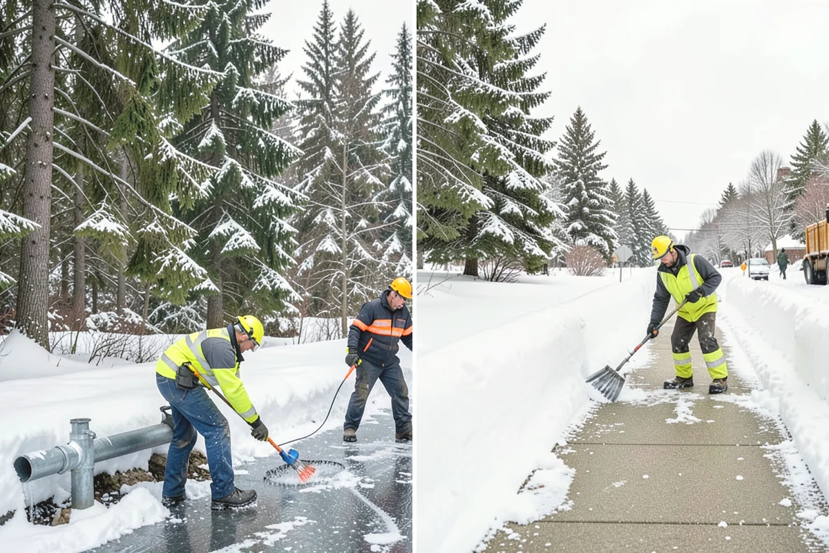 Car Dealership Snow Plowing in Ruston, Pierce County, WA - Map the display rows, customer lot, and service drive with management