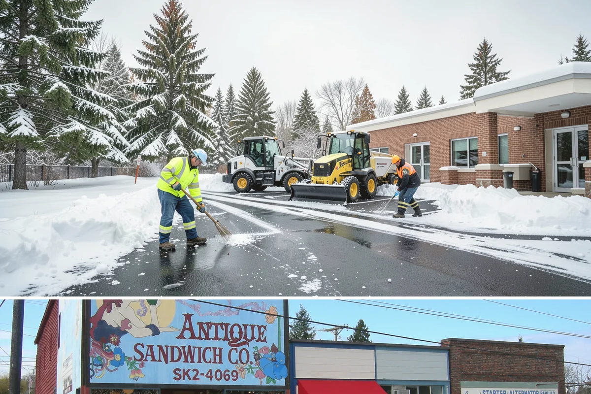 Car Dealership Snow Plowing in Ruston, Pierce County, WA - Set up service before winter so your inventory and showroom stay presentable and open.