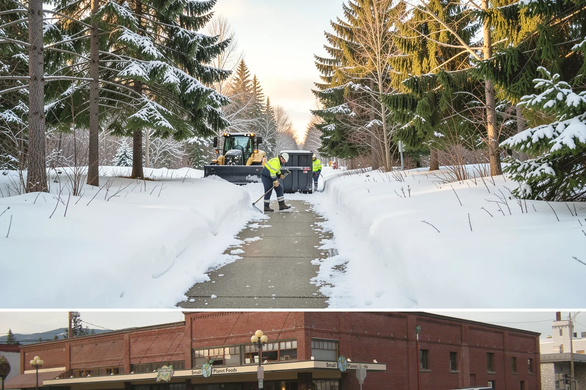 Car Dealership Snow Plowing in Sedro-Woolley, Skagit County, WA - Set up service before winter so your inventory and showroom stay presentable and open.
