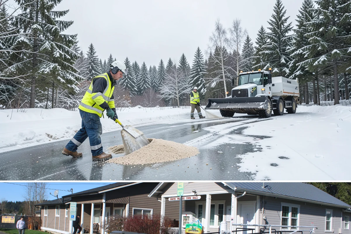 Car Dealership Snow Plowing in South Prairie, Pierce County, WA - Set up service before winter so your inventory and showroom stay presentable and open.