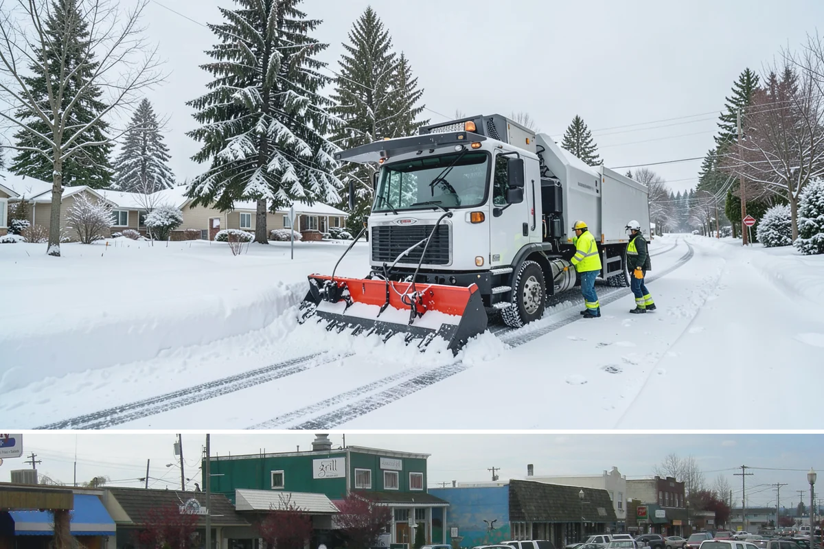 Car Dealership Snow Plowing in Stanwood, Snohomish County, WA - Set up service before winter so your inventory and showroom stay presentable and open.