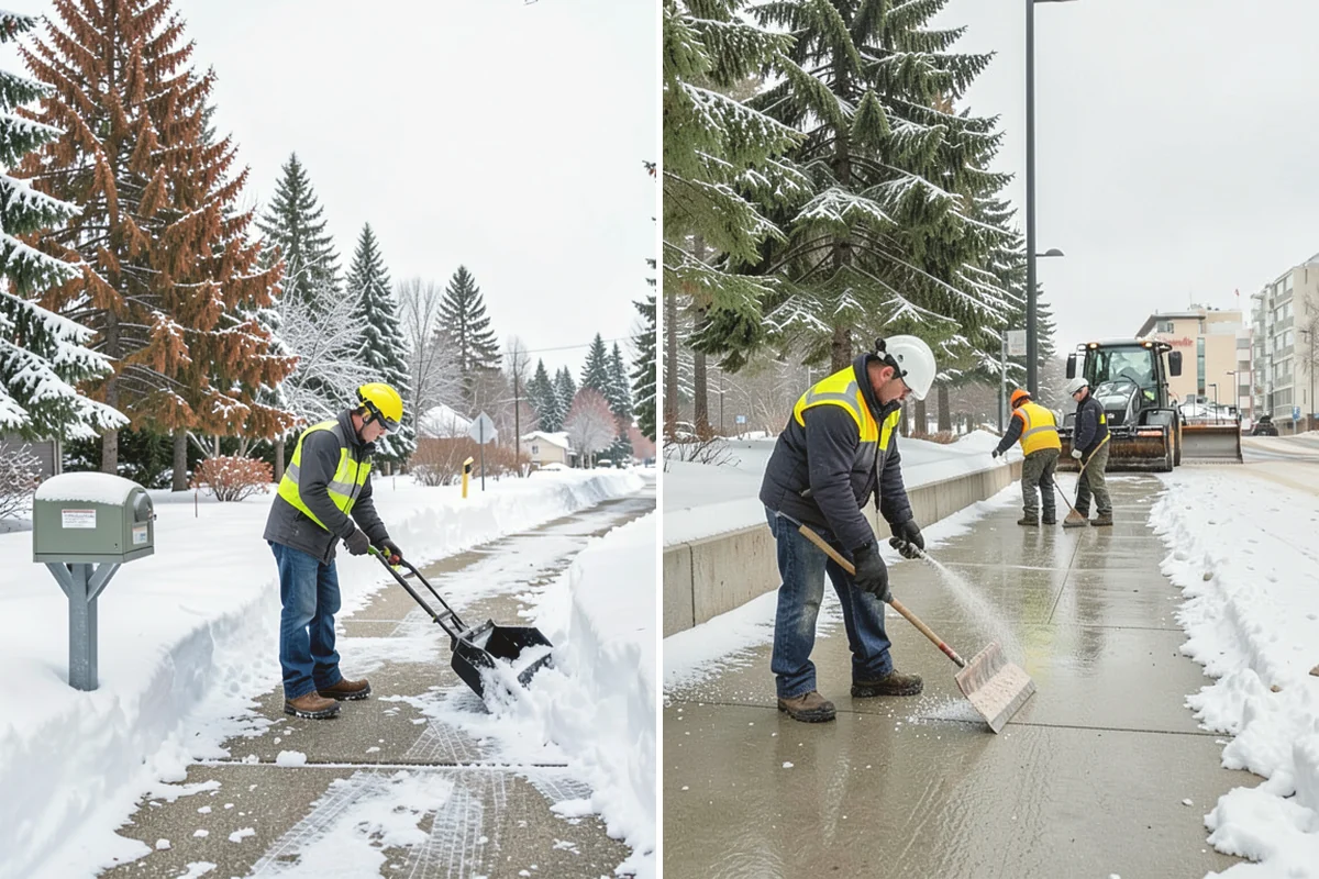 Car Dealership Snow Plowing in Steilacoom, Pierce County, WA - Map the display rows, customer lot, and service drive with management