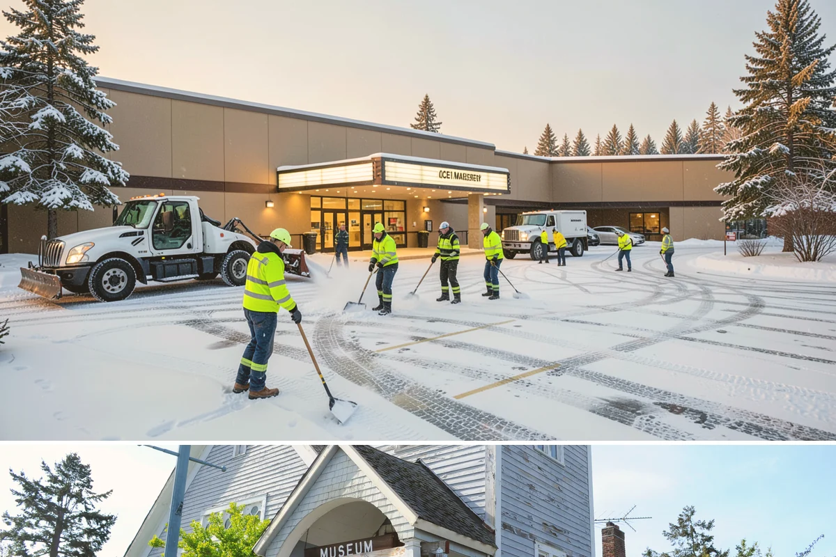 Car Dealership Snow Plowing in Steilacoom, Pierce County, WA - Set up service before winter so your inventory and showroom stay presentable and open.