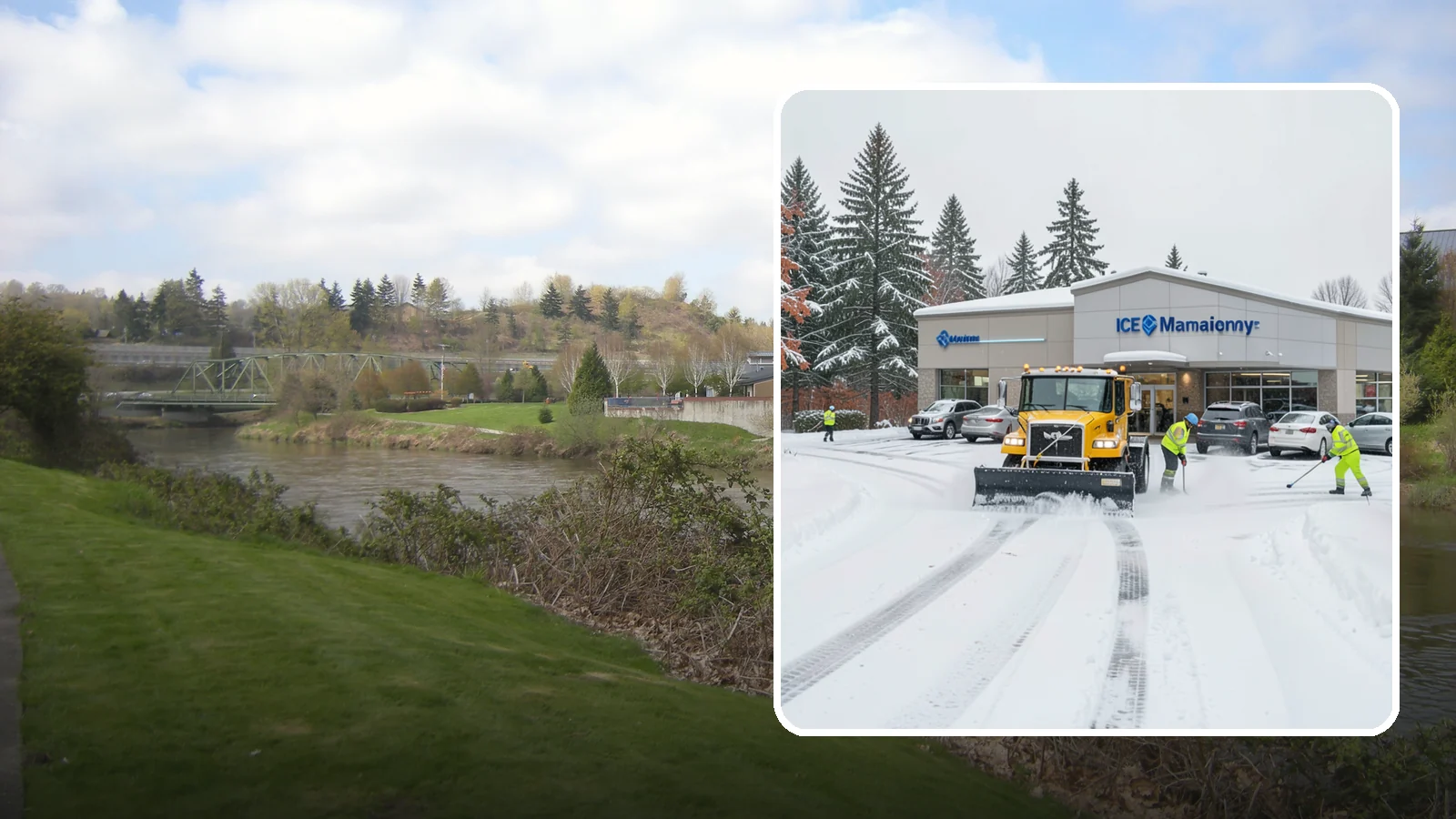 Car Dealership Snow Plowing in Tukwila, King County, WA - We plow dealership lots, showroom entrances, and service drives while working carefully around your inventory.