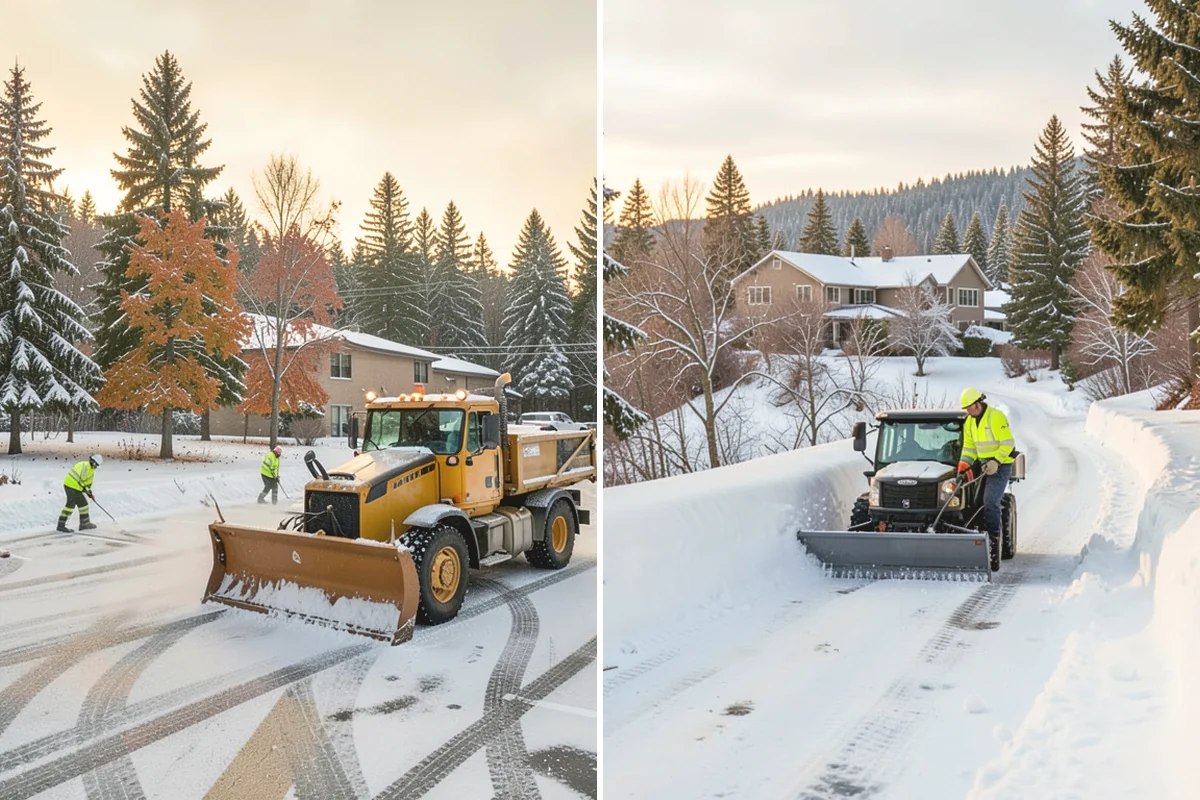 Car Dealership Snow Plowing in Tukwila, King County, WA - Map the display rows, customer lot, and service drive with management