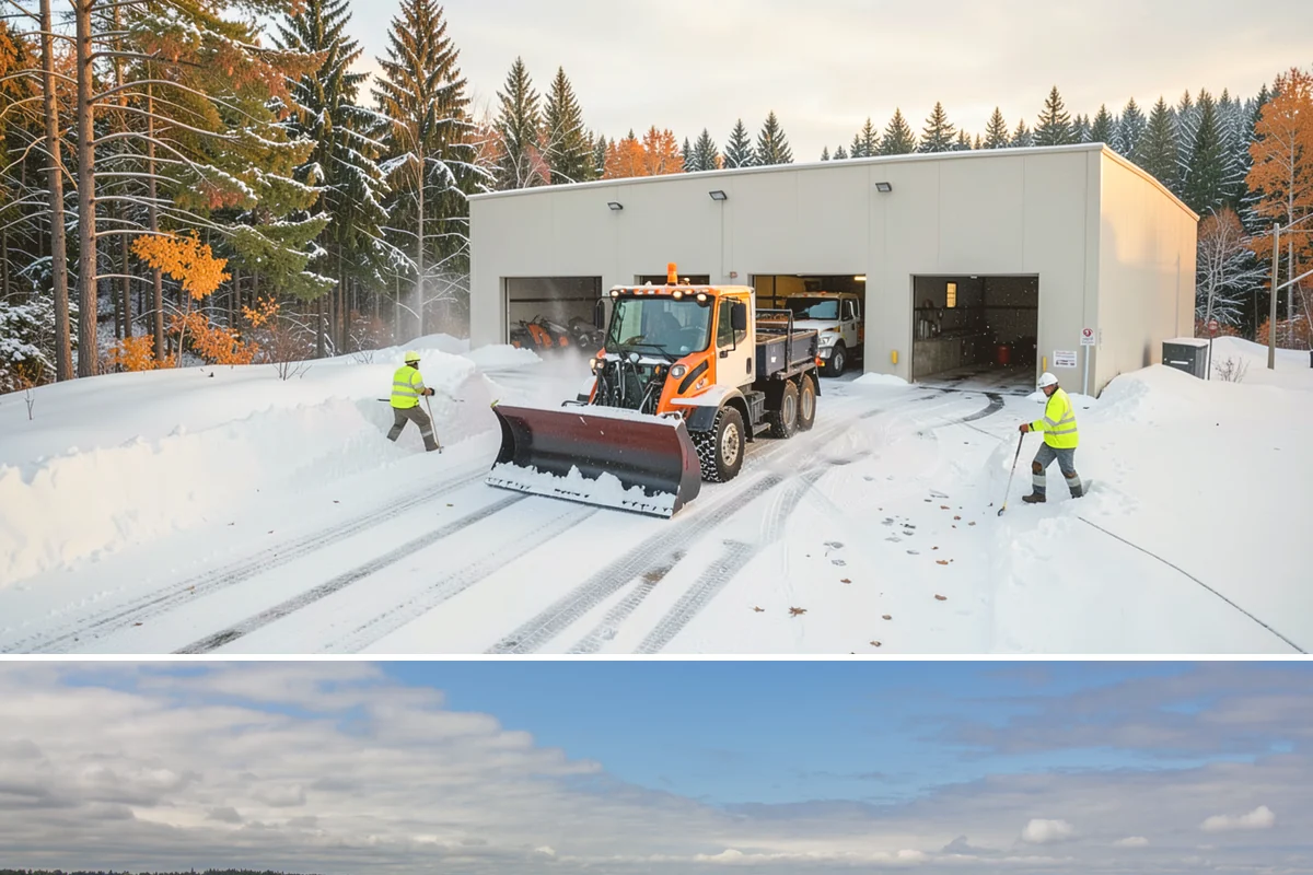 Car Dealership Snow Plowing in University Place, Pierce County, WA - Set up service before winter so your inventory and showroom stay presentable and open.