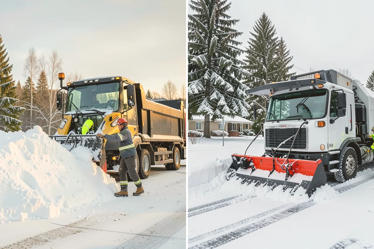 Catch Basin Snow Clearing in Algona, King County, WA - We locate catch basins and storm grates across the site