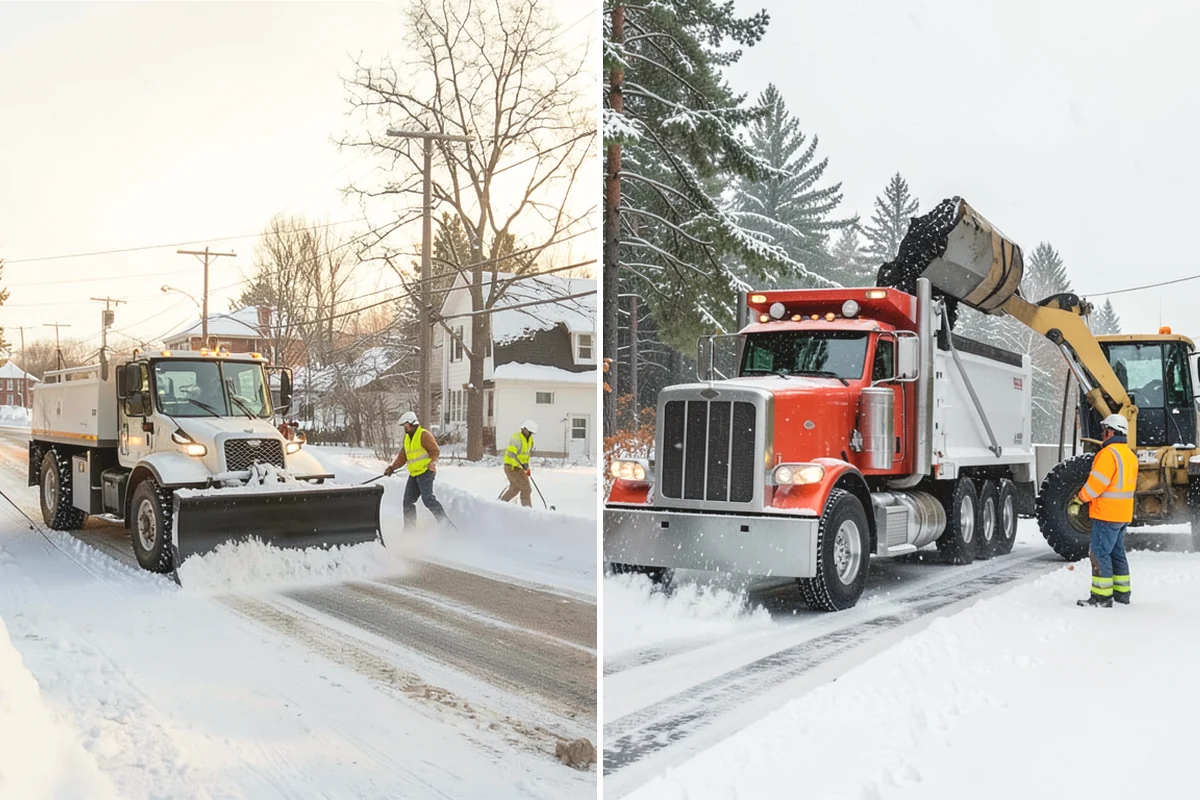 Catch Basin Snow Clearing in Anacortes, Skagit County, WA - We locate catch basins and storm grates across the site