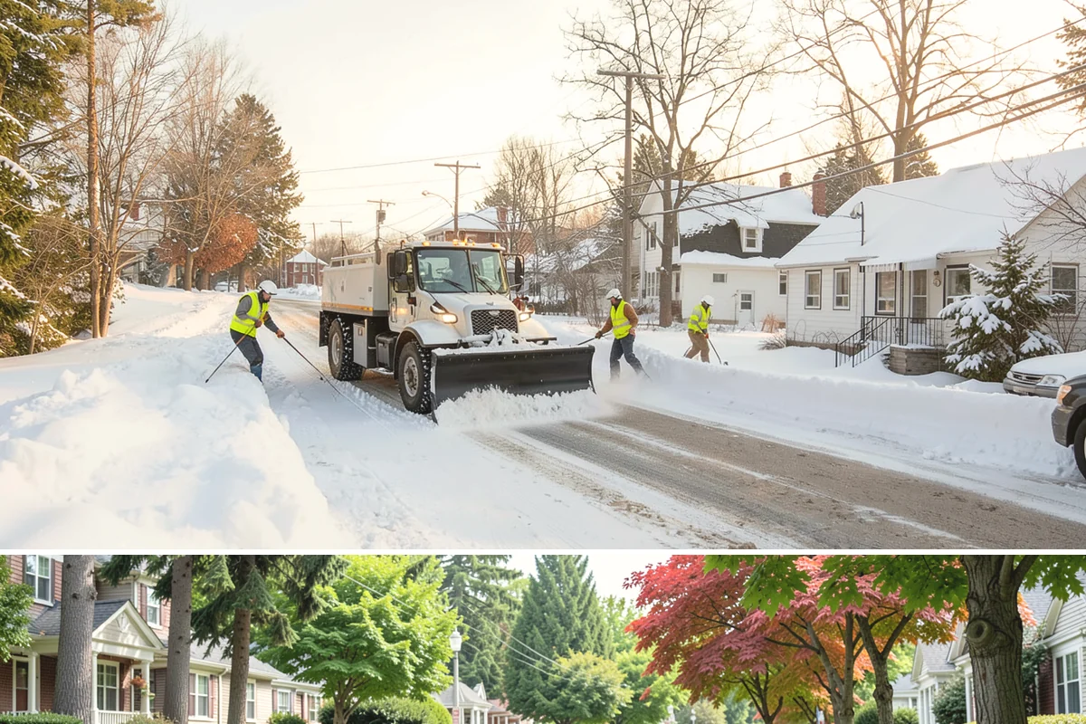 Catch Basin Snow Clearing in Beaux Arts Village, King County, WA - Basins need clearing right before the thaw cycles and atmospheric rivers that regularly follow our snow events from December...