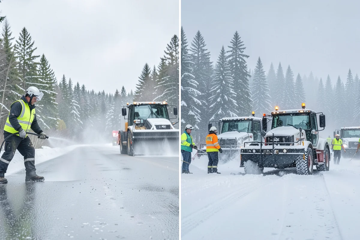 Catch Basin Snow Clearing in Bonney Lake, Pierce County, WA - We locate catch basins and storm grates across the site