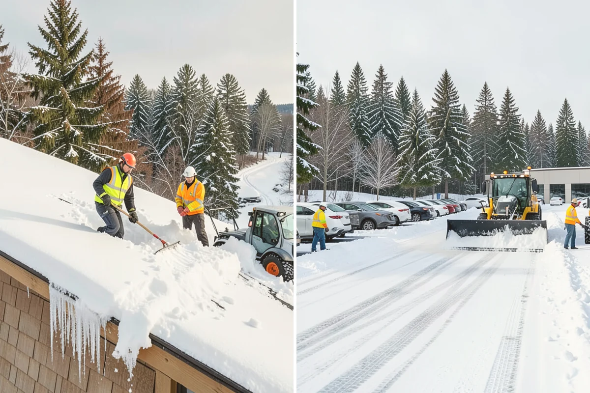 Catch Basin Snow Clearing in Brier, Snohomish County, WA - We locate catch basins and storm grates across the site