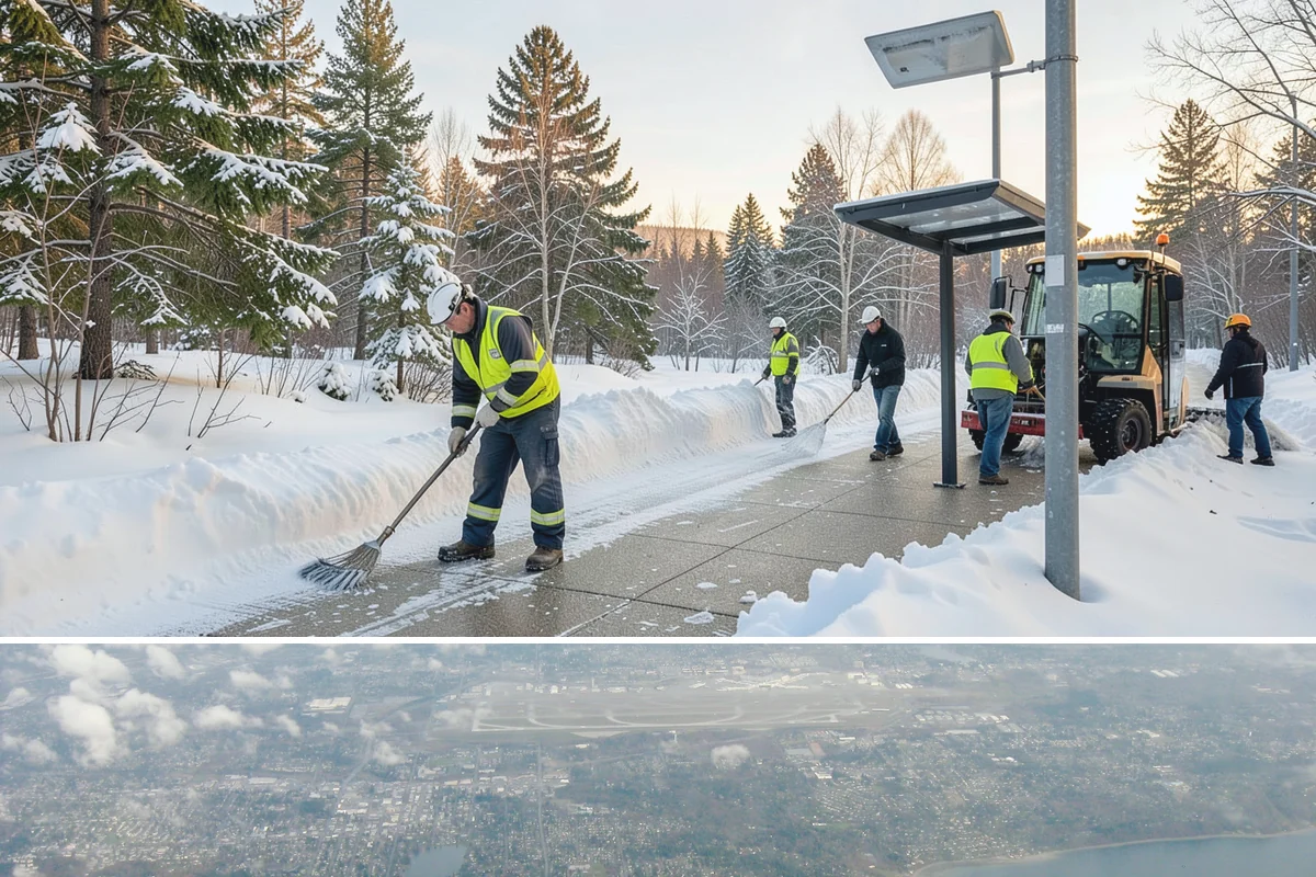 Catch Basin Snow Clearing in Burien, King County, WA - Basins need clearing right before the thaw cycles and atmospheric rivers that regularly follow our snow events from December...