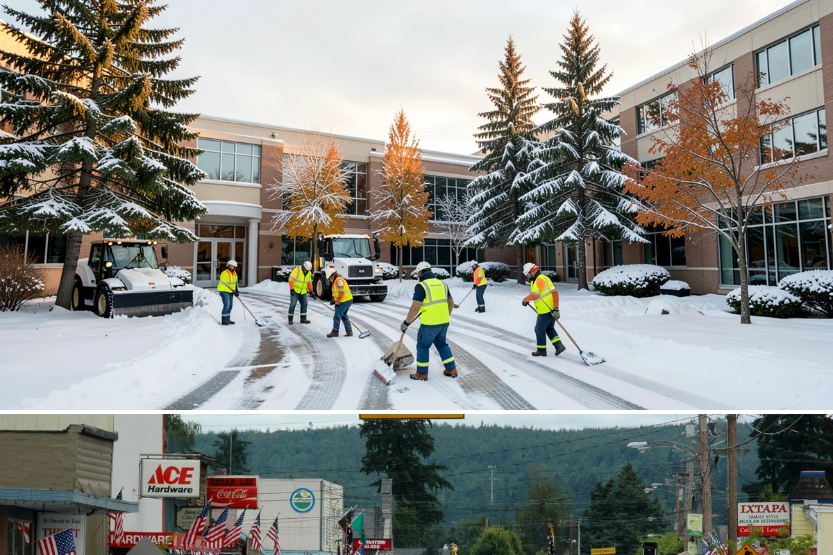 Catch Basin Snow Clearing in Carnation, King County, WA - Basins need clearing right before the thaw cycles and atmospheric rivers that regularly follow our snow events from December...
