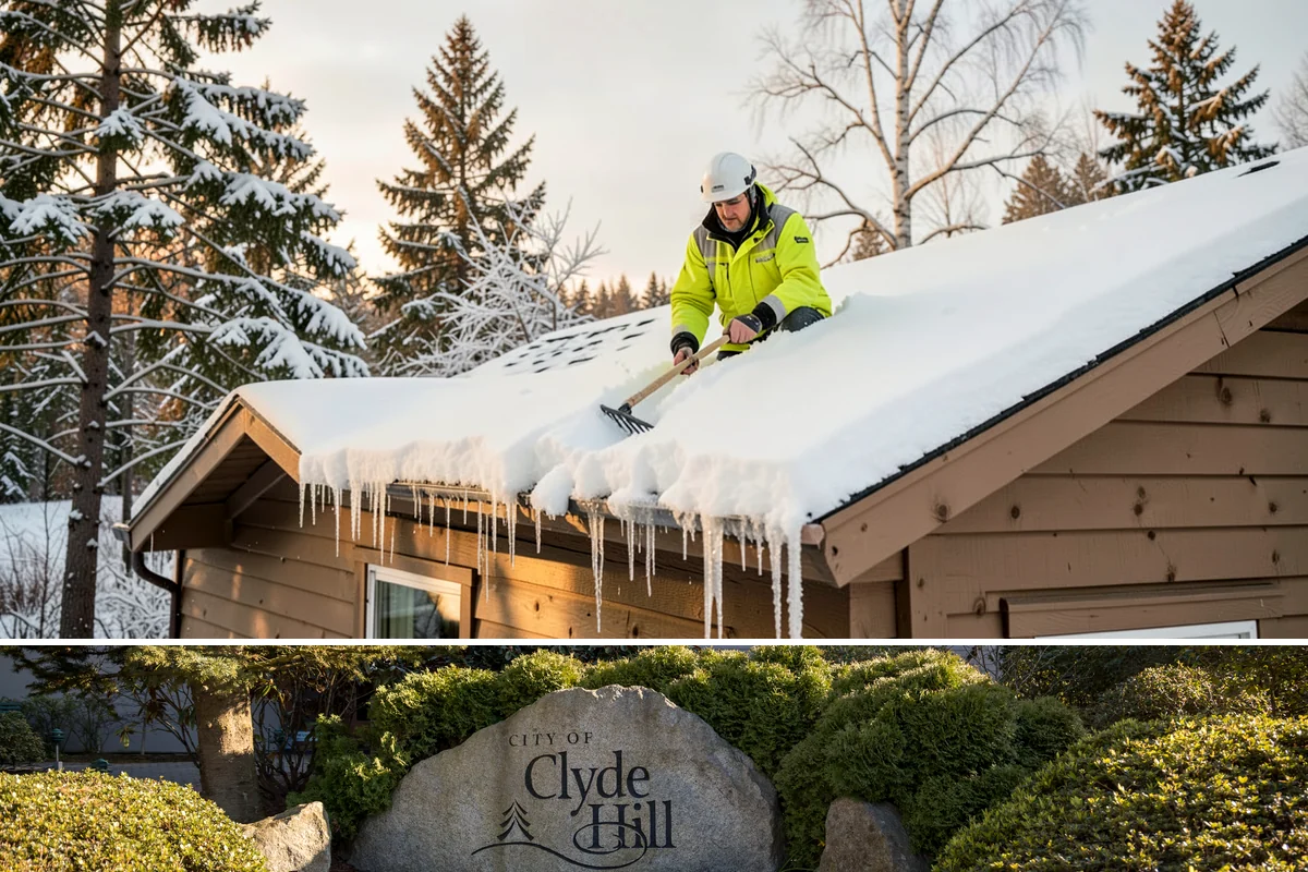 Catch Basin Snow Clearing in Clyde Hill, King County, WA - Basins need clearing right before the thaw cycles and atmospheric rivers that regularly follow our snow events from December...
