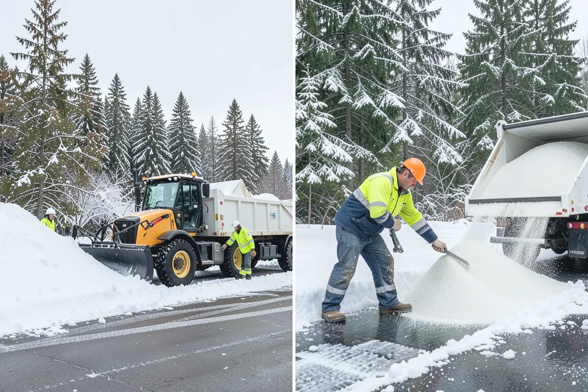 Catch Basin Snow Clearing in Des Moines, King County, WA - We locate catch basins and storm grates across the site