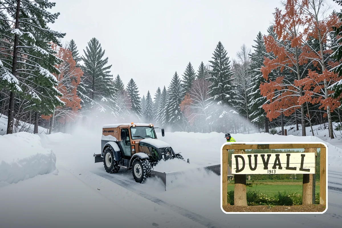 Catch Basin Snow Clearing in Duvall, King County, WA - Prevents ponding and flooding during thaws and rain events