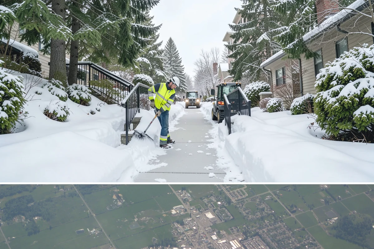 Catch Basin Snow Clearing in Enumclaw, King County, WA - Basins need clearing right before the thaw cycles and atmospheric rivers that regularly follow our snow events from December...