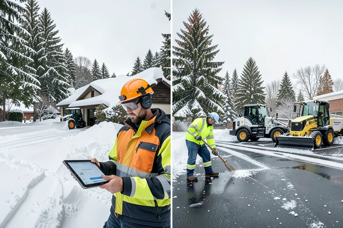 Catch Basin Snow Clearing in Everett, Snohomish County, WA - We locate catch basins and storm grates across the site