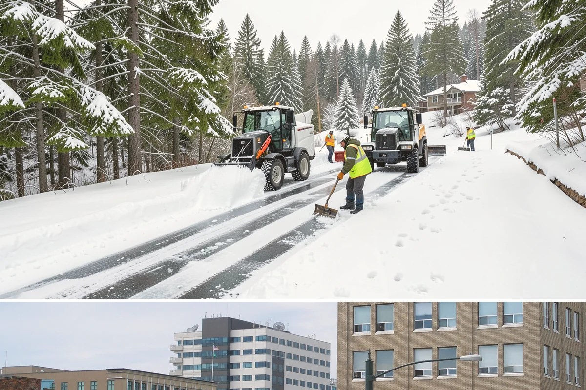 Catch Basin Snow Clearing in Everett, Snohomish County, WA - Basins need clearing right before the thaw cycles and atmospheric rivers that regularly follow our snow events from December...