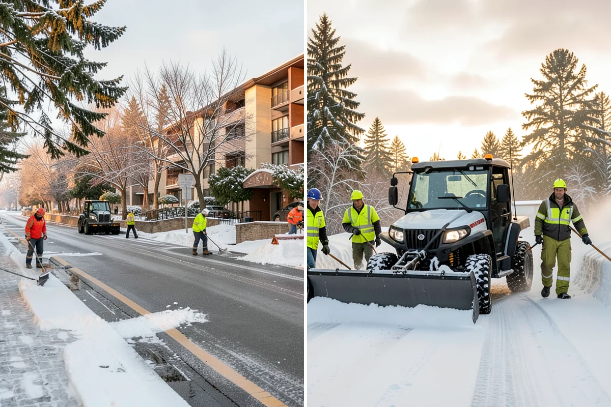 Catch Basin Snow Clearing in Federal Way, King County, WA - We locate catch basins and storm grates across the site
